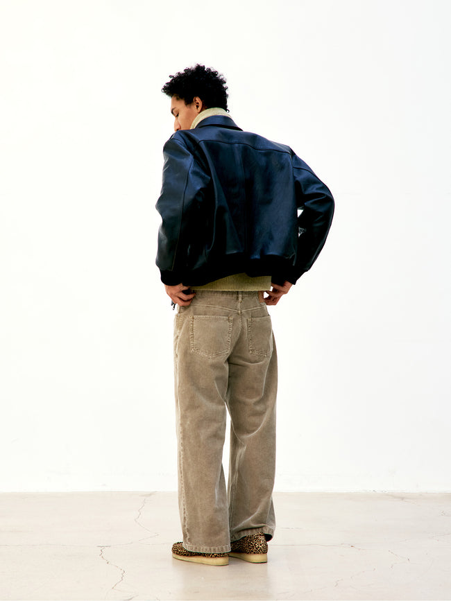 COOR Goat Skin A-2 Leather Jacket - Black