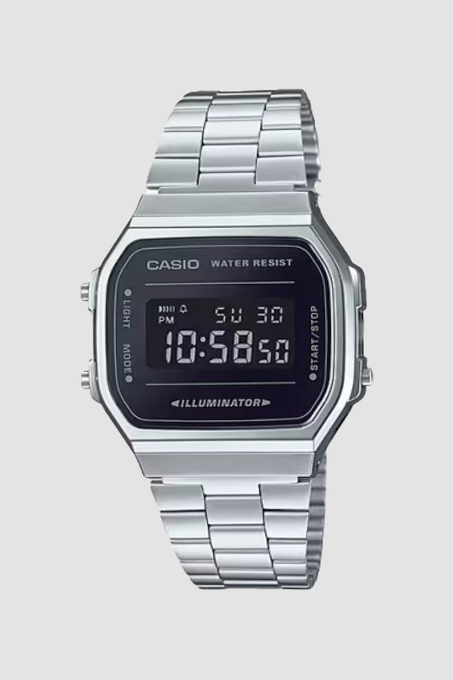 Casio A168WEM-1 Watch - Silver