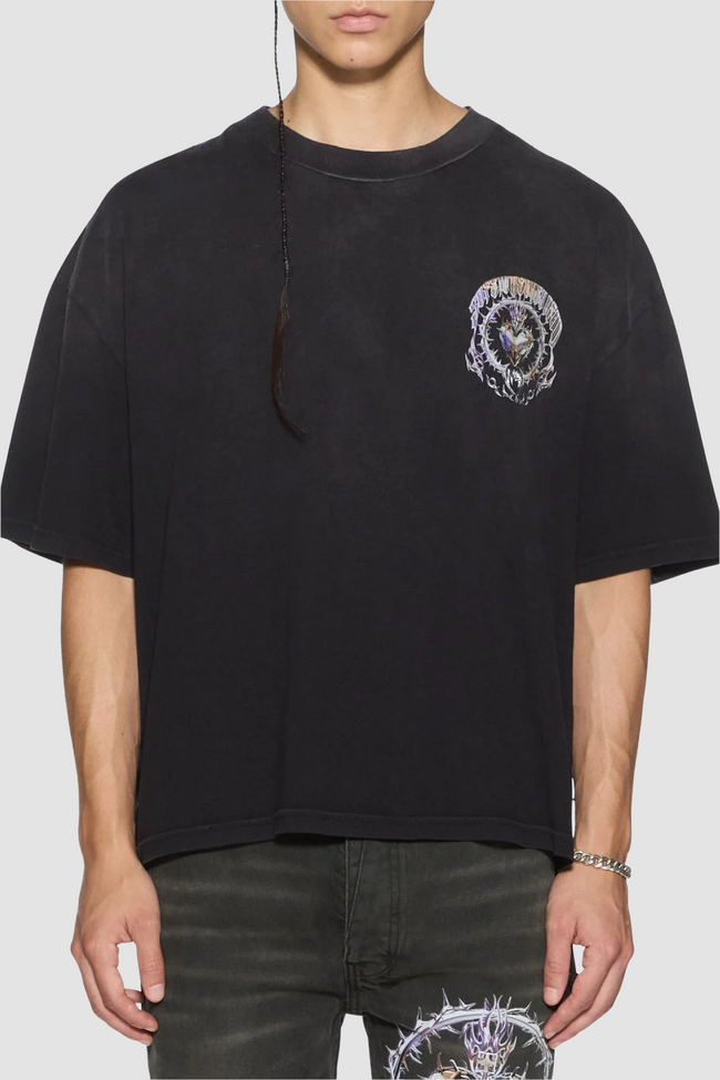 Ksubi Anguish Halen SS Tee - Jet Black