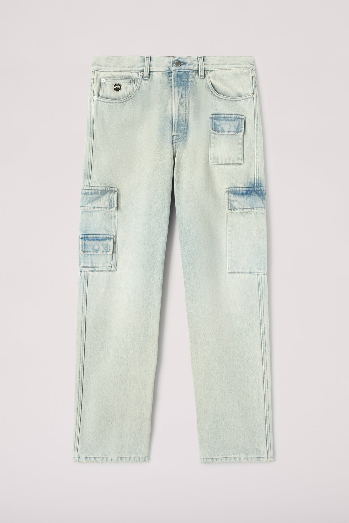 AMBUSH Slim Denim Cargo Jeans - Light Blue