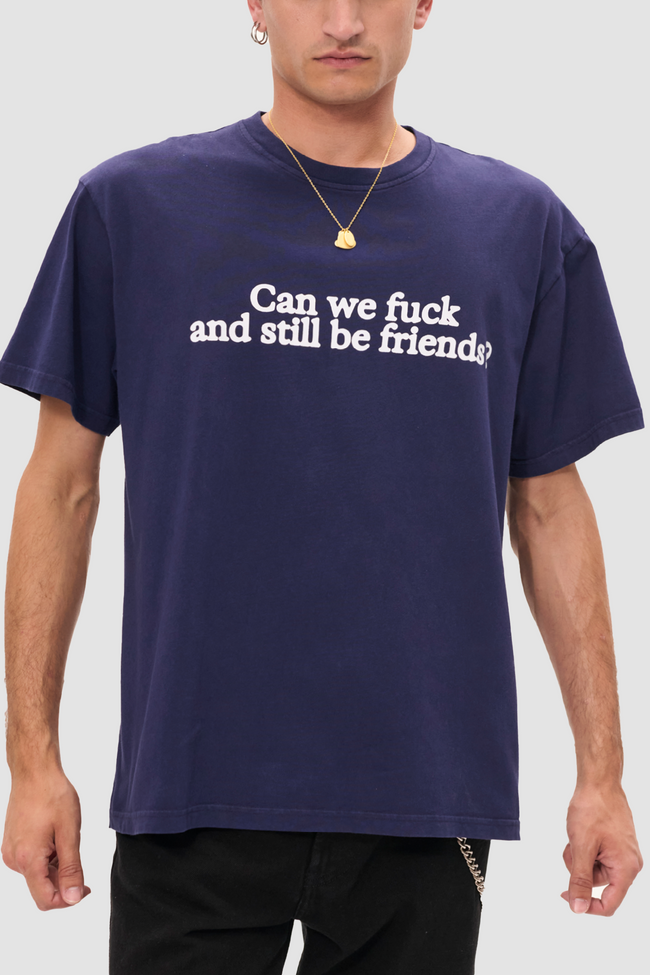 Carne Bollente Benefits with Friends Tee - Navy