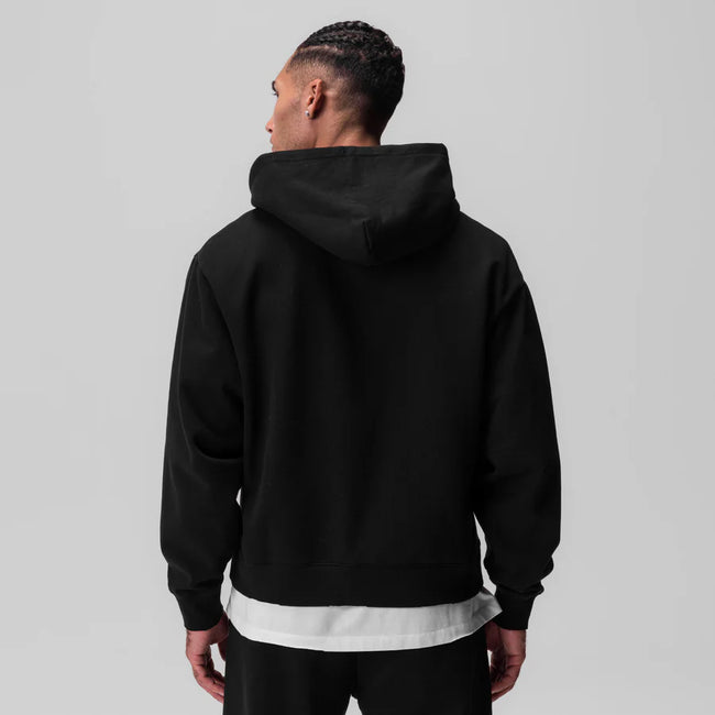 ASRV Tech Essential™ Distressed Full Zip Hoodie - Black