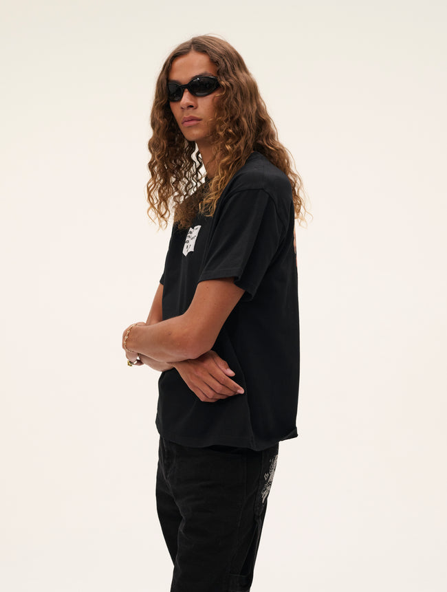 Carne Bollente Croissant Crush Tee - Black