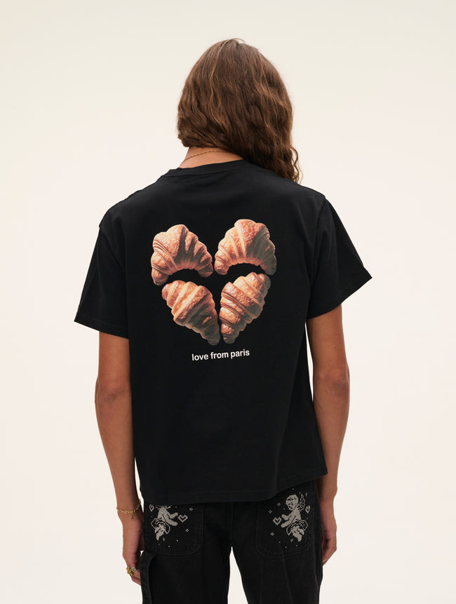 Carne Bollente Croissant Crush Tee - Black