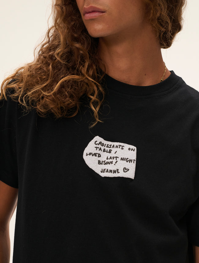 Carne Bollente Croissant Crush Tee - Black