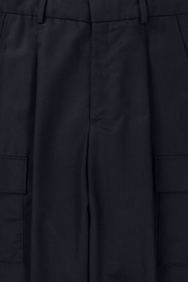 Drôle de Monsieur 'Le Pantalon Cargo Laine' Pants - Navy