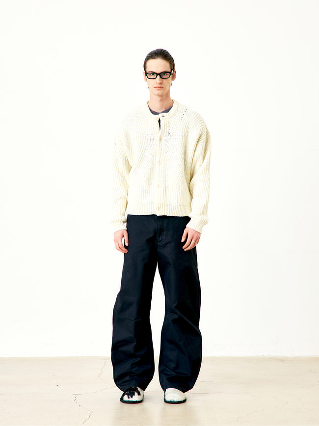 COOR Deep Curved Washed Pants - Cotton