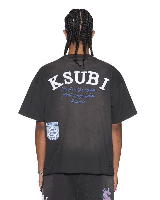 Ksubi Genesis Ekcess SS Tee - Charcoal