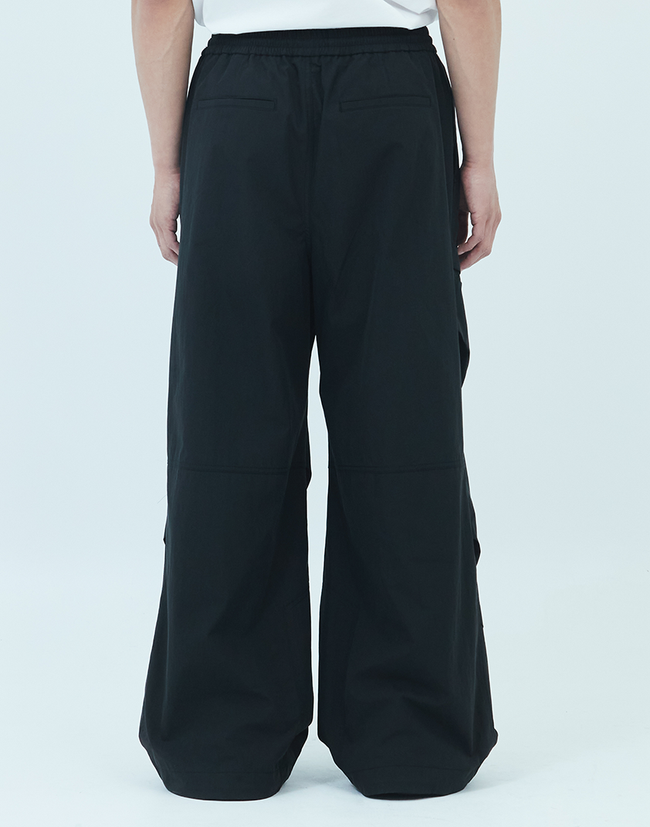 Juun.J Oversized Tucked Pants - Black