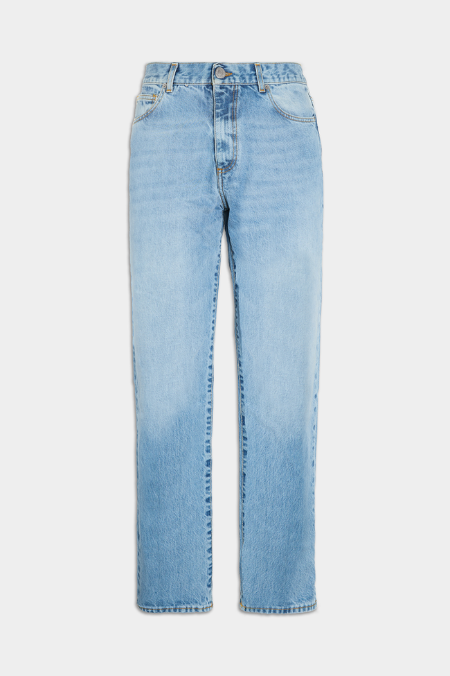 Family First Denim Pants - Light Blue