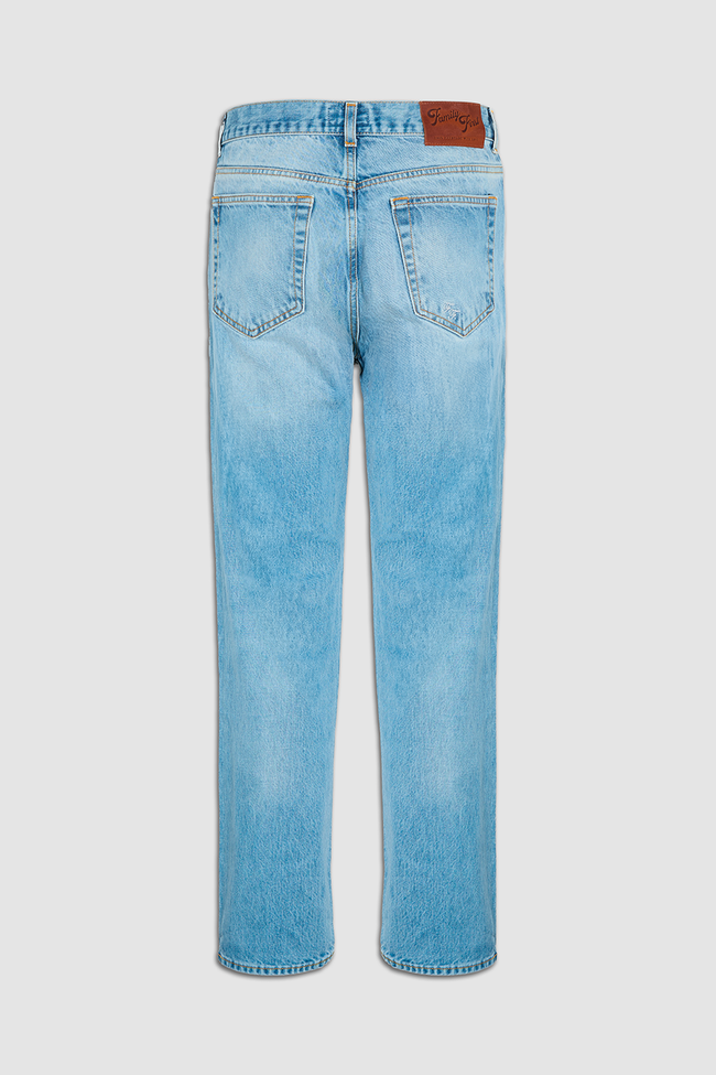 Family First Denim Pants - Light Blue