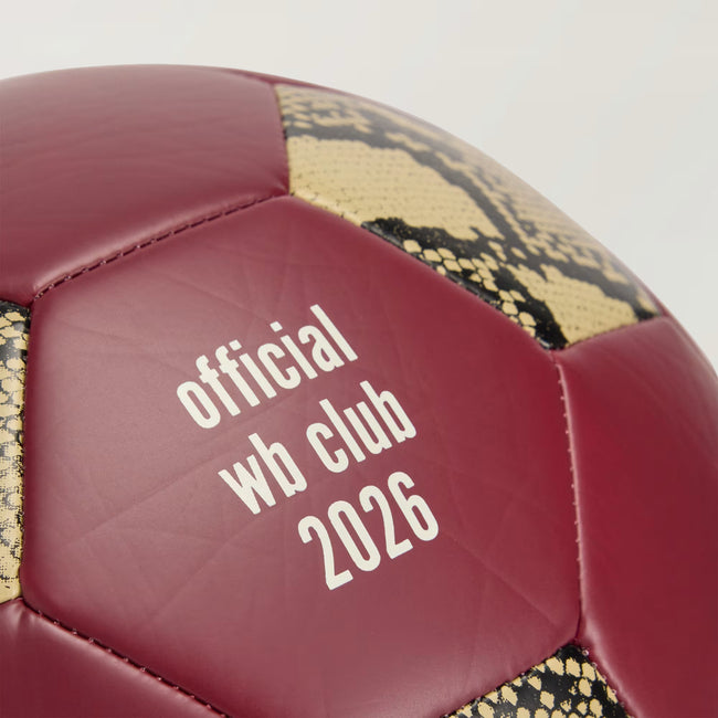 Adidas x Wales Bonner WB Football Soccer Ball - Burgundy