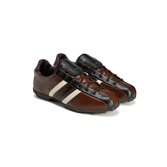 Y-3 x Wales Bonner The Field Lizzard Sneakers - Cream White/Dark Brown/Core Black