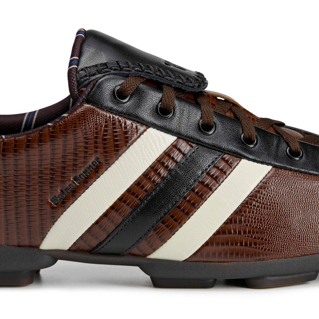 Y-3 x Wales Bonner The Field Lizzard Sneakers - Cream White/Dark Brown/Core Black