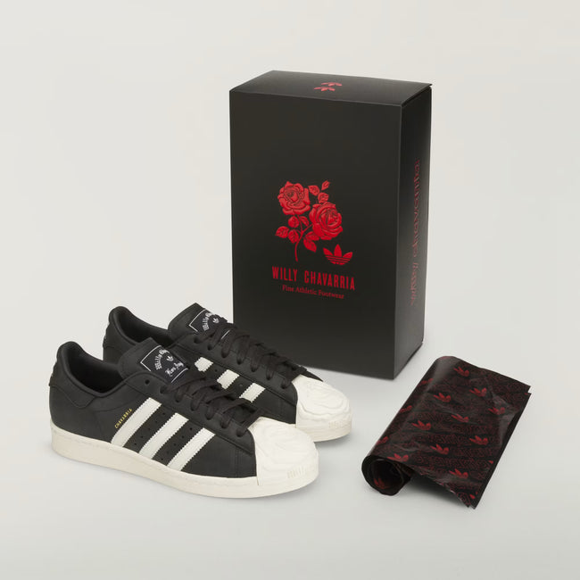 Adidas Originals x Willy Chavarria Chavarria Superstar Sneakers - Black/White