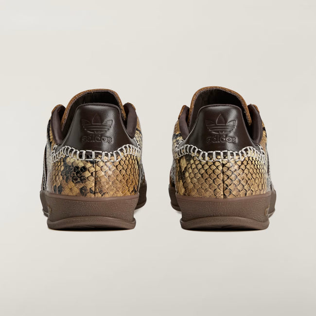 Adidas x Wales Bonner Gazelle Snake Sneakers - Dark Brown/Wonder White