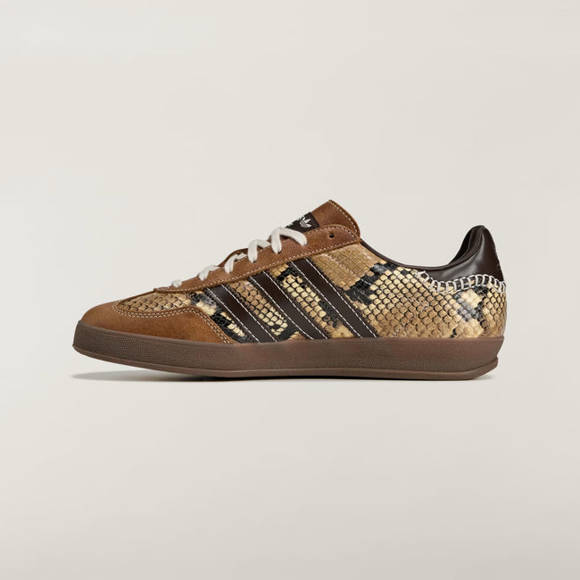 Adidas x Wales Bonner Gazelle Snake Sneakers - Dark Brown/Wonder White