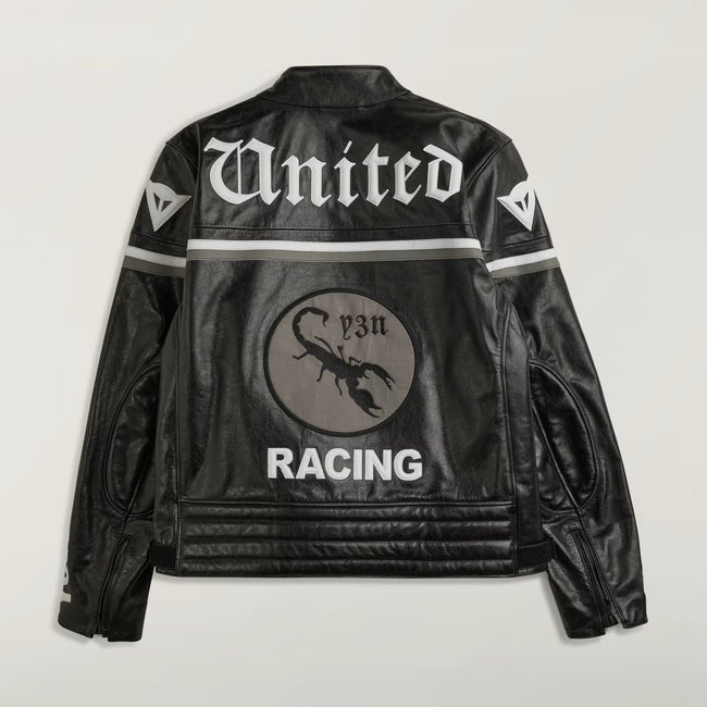 Y-3 x NEIGHBORHOOD Leather Racer Jacket - Black