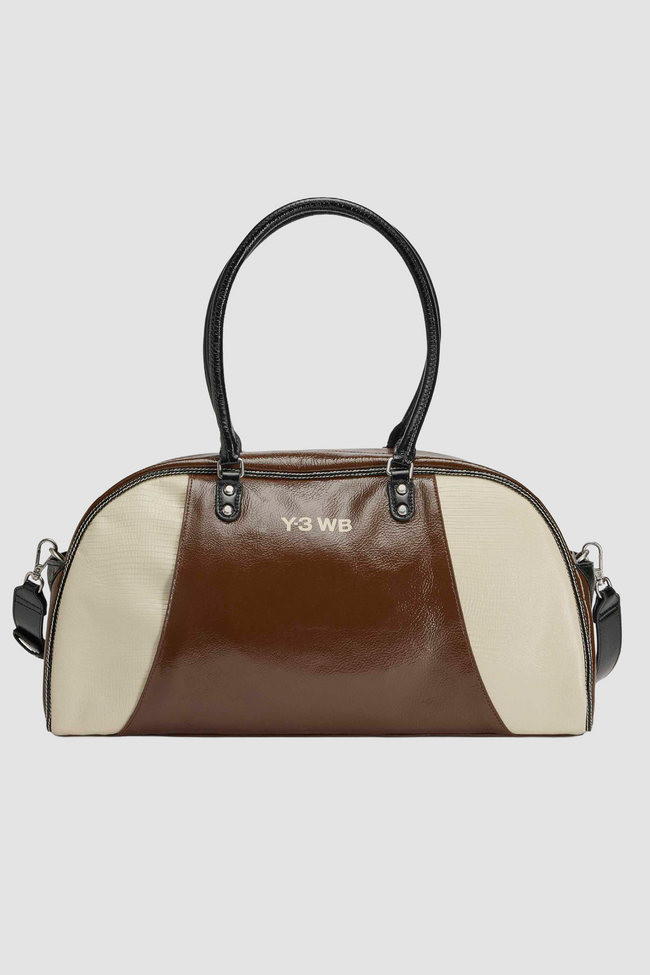Y-3 x Wales Bonner Leather Bag - Auburn/Cream White