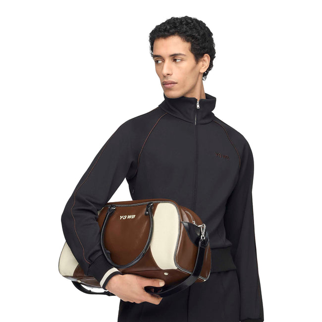 Y-3 x Wales Bonner Leather Bag - Auburn/Cream White