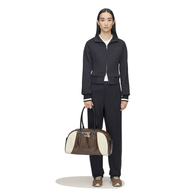 Y-3 x Wales Bonner Leather Bag - Auburn/Cream White