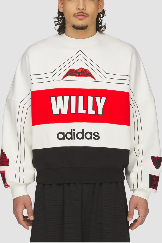 Adidas Originals x Willy Chavarria WC NY Ball Crewneck - Off White