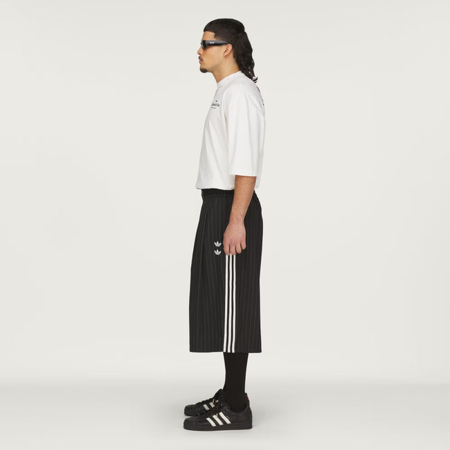 Adidas Originals x Willy Chavarria Chavarria Pinstripe Long Shorts - Black