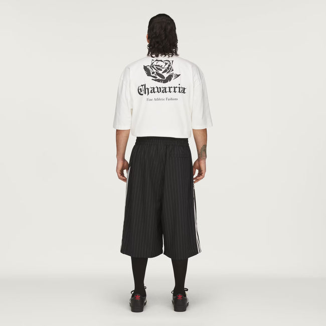 Adidas Originals x Willy Chavarria Chavarria Pinstripe Long Shorts - Black