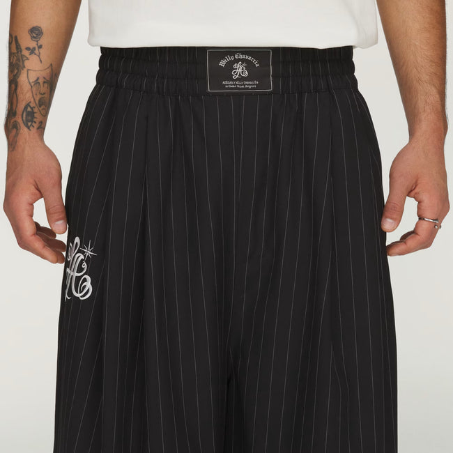 Adidas Originals x Willy Chavarria Chavarria Pinstripe Long Shorts - Black