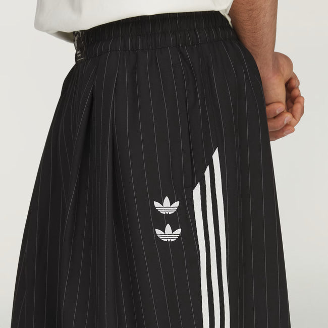 Adidas Originals x Willy Chavarria Chavarria Pinstripe Long Shorts - Black