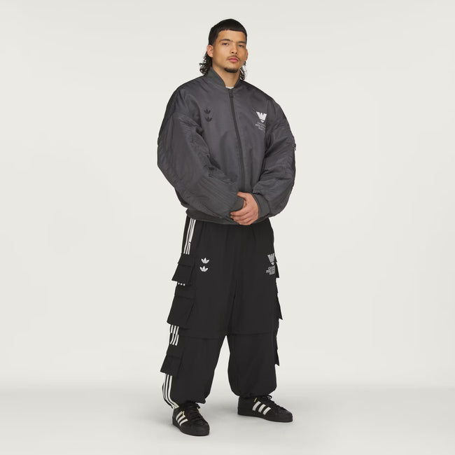 Adidas Originals x Willy Chavarria WC Satin Bomber Jacket - Grey