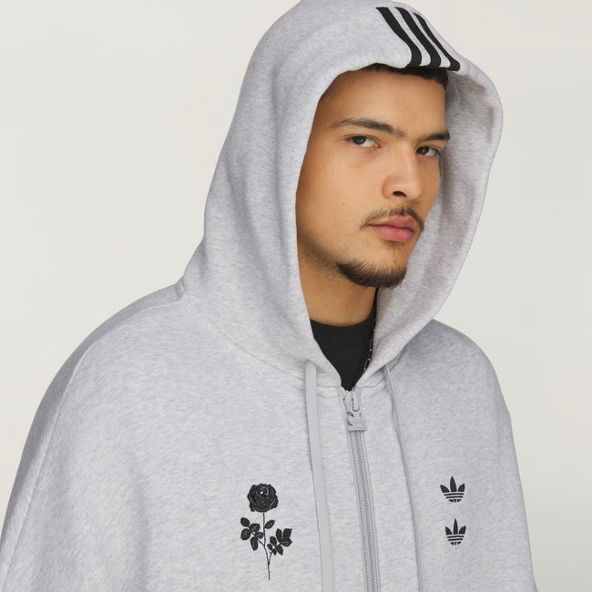 Adidas Originals x Willy Chavarria WC Full Zip Hoodie - Light Grey