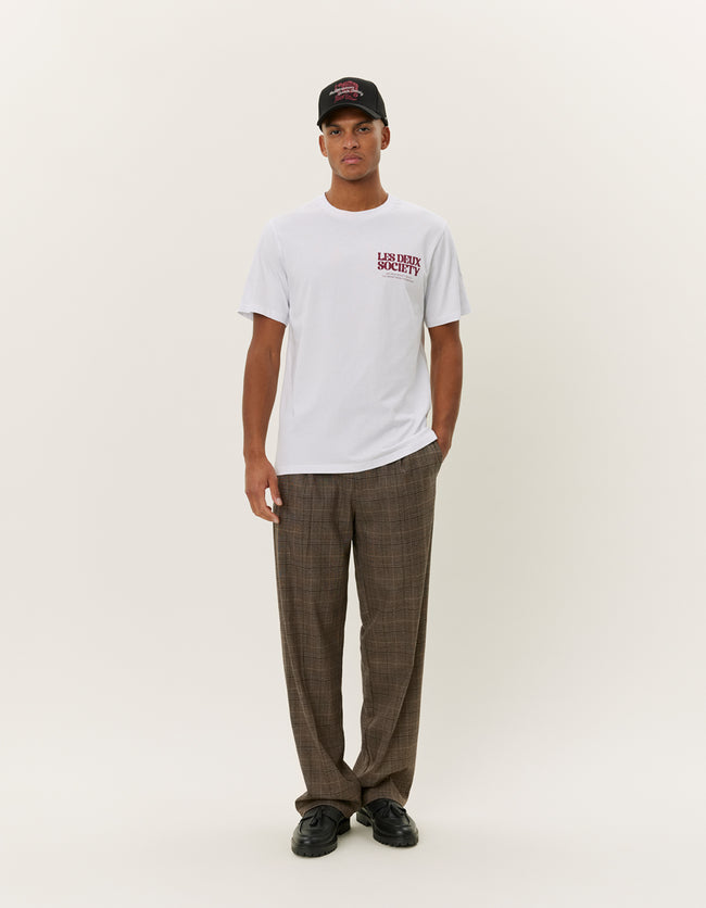 Les Deux Society Tee - White / Red