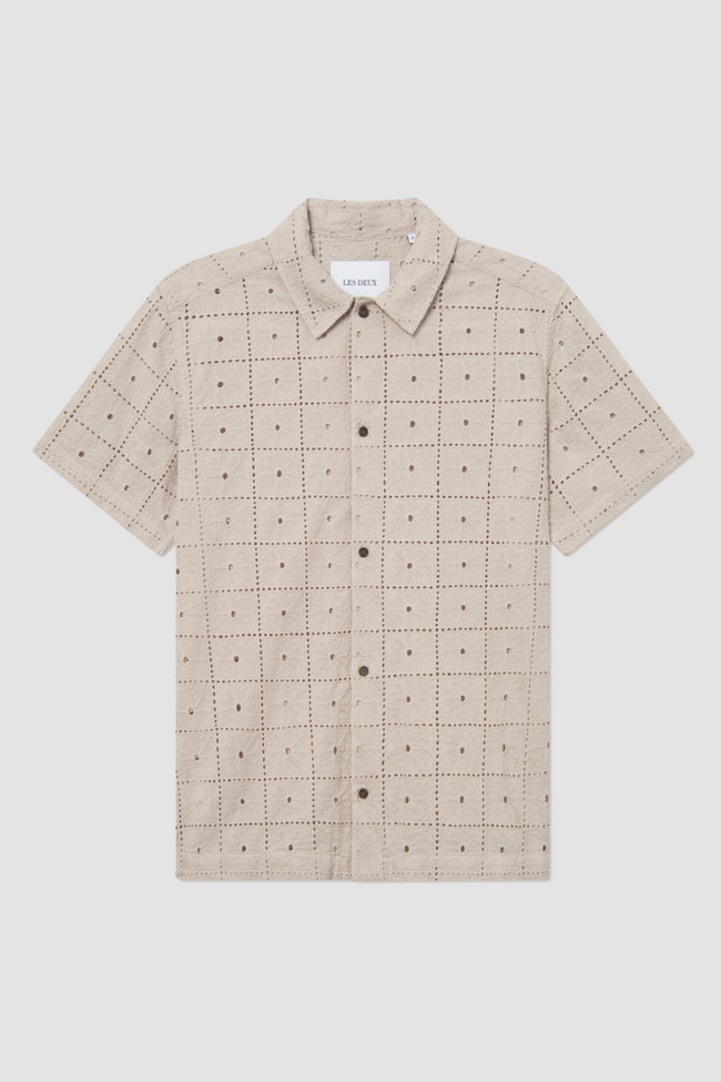 Les Deux Hector Anglaise SS Shirt - Sand