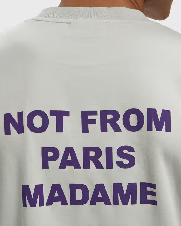 Drôle de Monsieur Bold Slogan T-Shirt - Grey