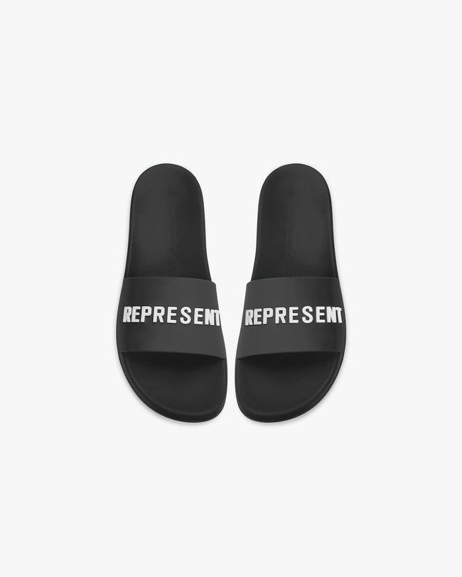 Represent Pool Slide Sandal - Black