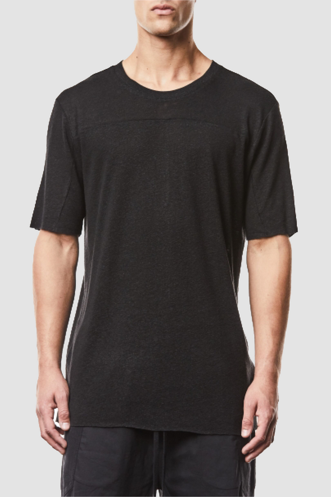thom/krom M TS 831 Round Neck Regular Fit Tee - Black