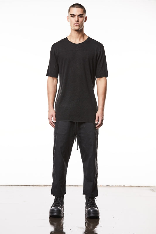 thom/krom M TS 831 Round Neck Regular Fit Tee - Black