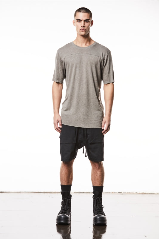thom/krom M TS 831 Round Neck Regular Fit Tee - Rock