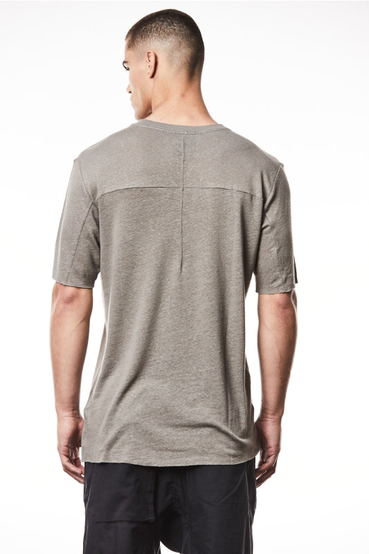 thom/krom M TS 831 Round Neck Regular Fit Tee - Rock