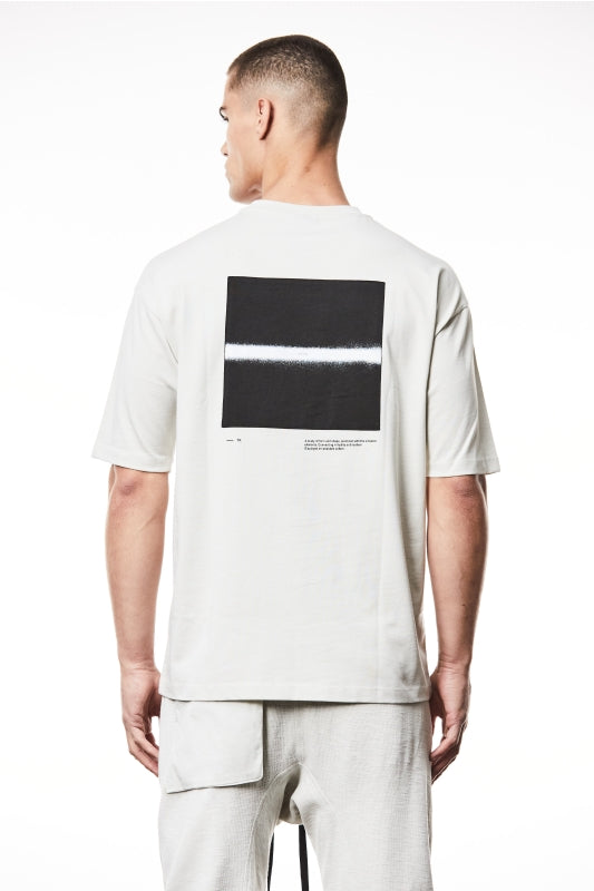 thom/krom M TS 840 Printed Round Neck Tee - Grey