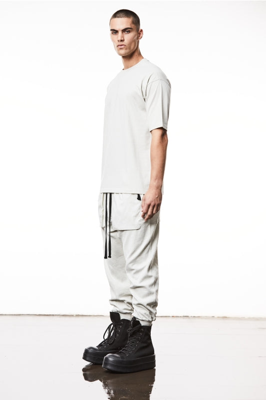 thom/krom M TS 840 Printed Round Neck Tee - Grey