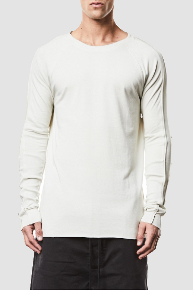 thom/krom M TS 844 Matmix Long Sleeve Tee - Grey