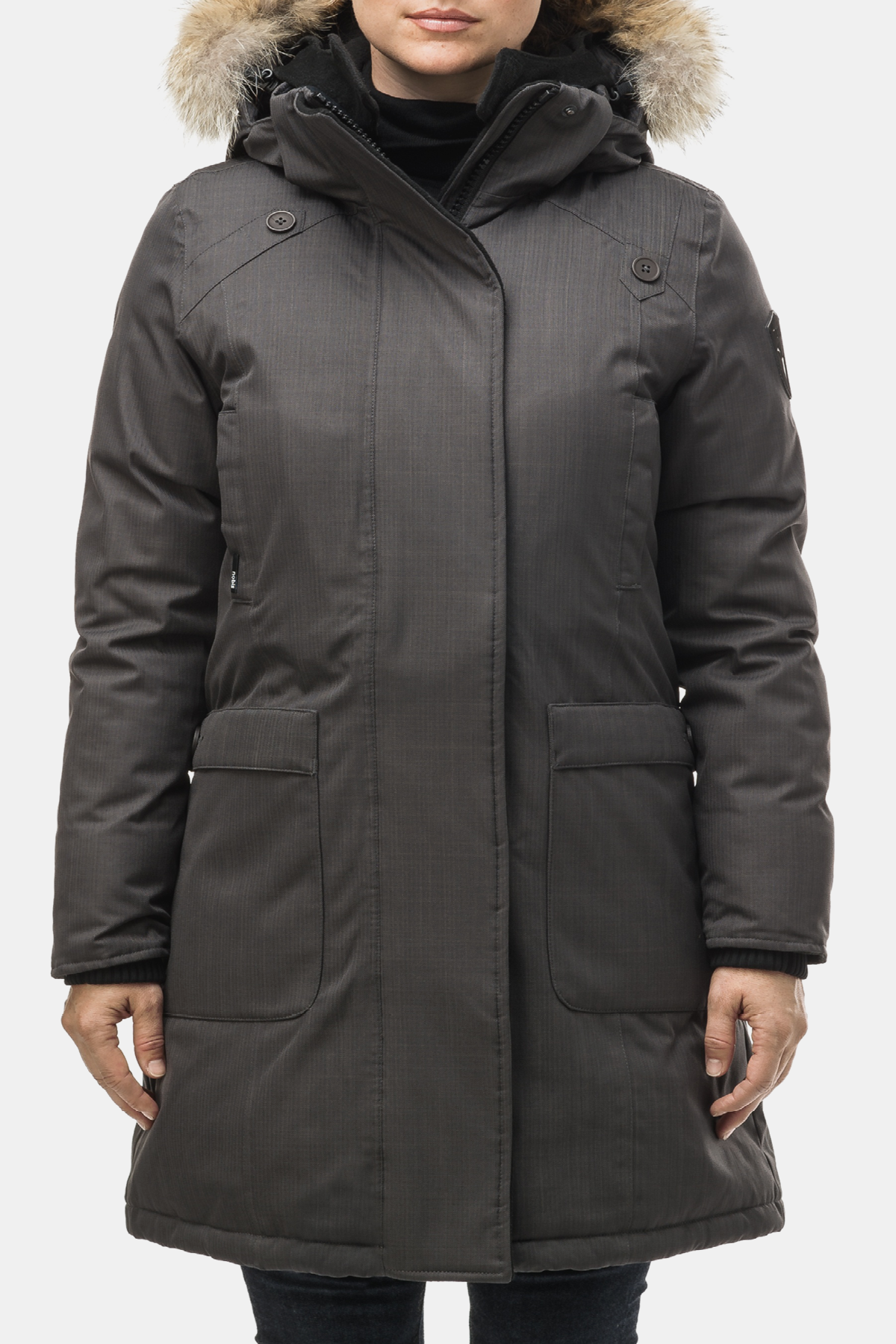 Nobis Womens Down *Parka Merideth CH - Grey