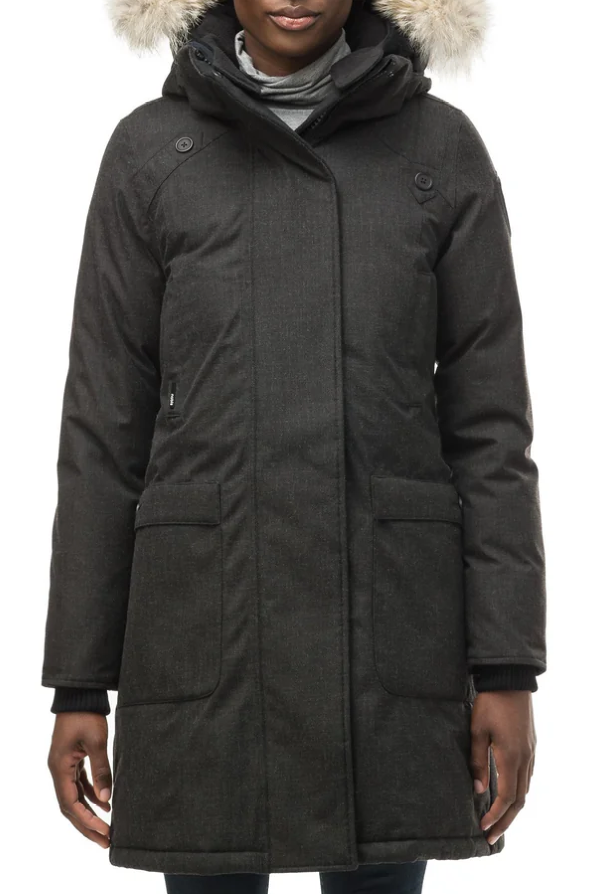 Nobis Womens Down *Parka Merideth CH - Black