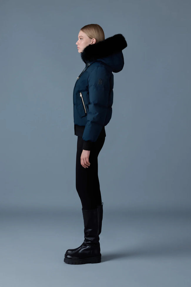 Mackage Womens Down Bomber Nefi-BXZ - Navy
