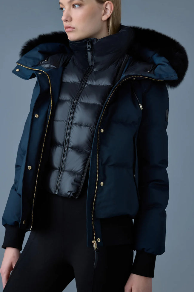 Mackage Womens Down Bomber Nefi-BXZ - Navy