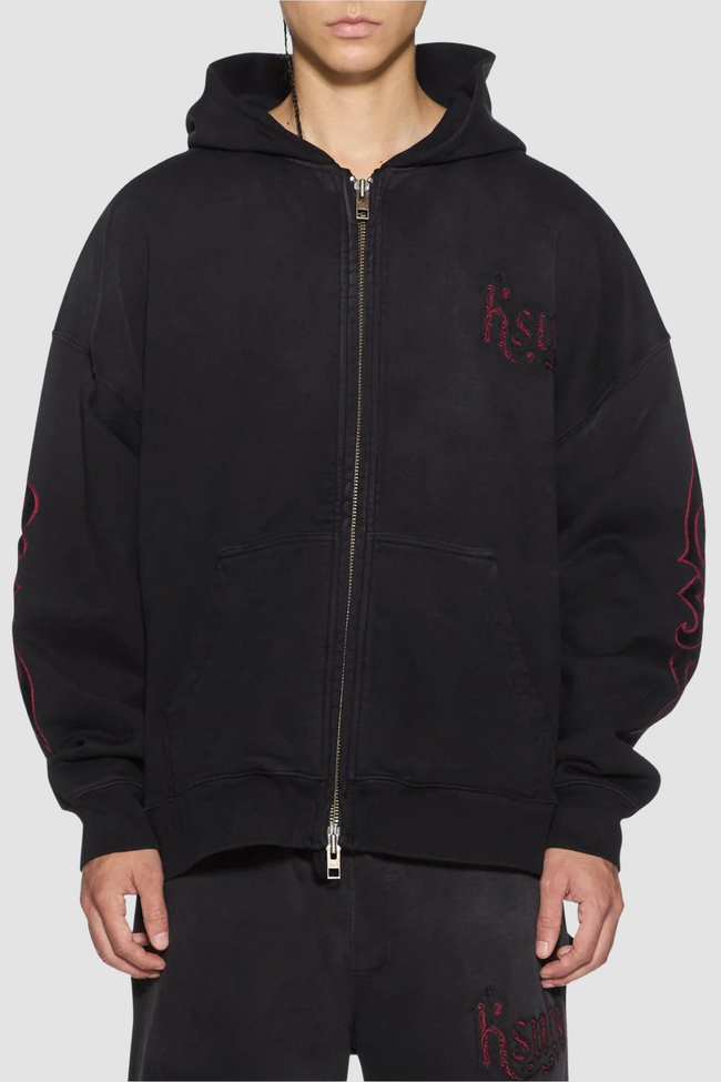 Ksubi Paise Ekcess Hoodie - Black Fade