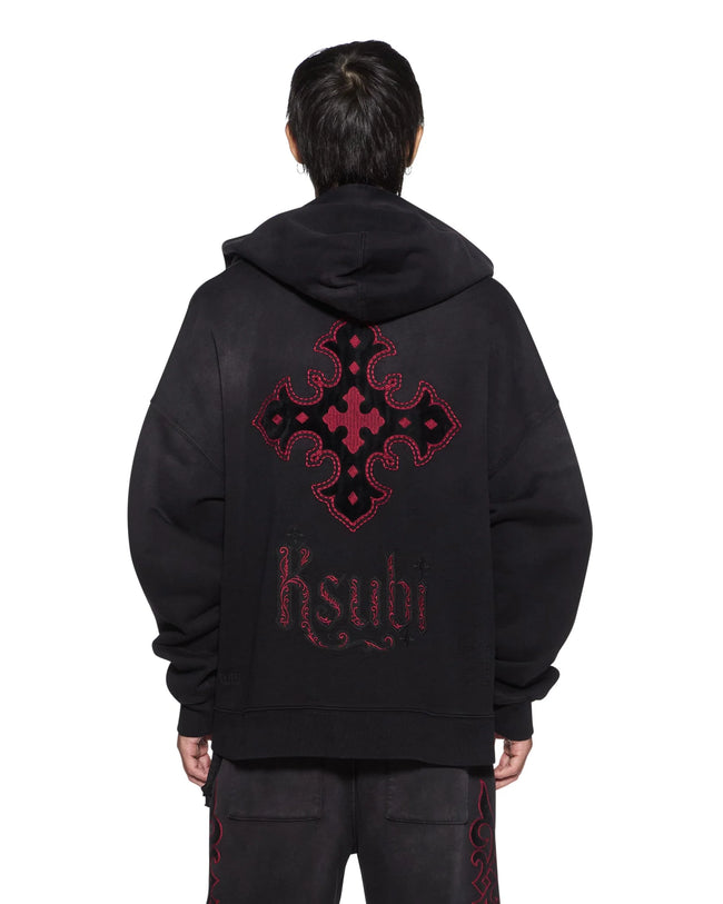 Ksubi Paise Ekcess Hoodie - Black Fade