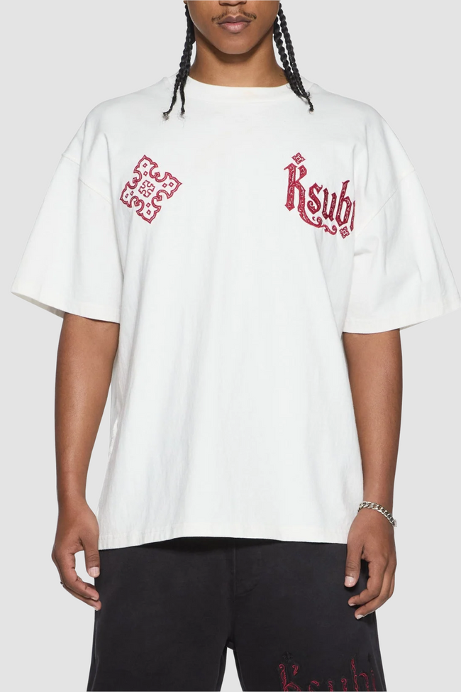 Ksubi Paise Ekcess SS Tee - White